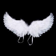 Angel Feather Large Wings Costume Cosplay Adult Fairy White Halloween Party
