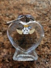 1pc Glass Pet Memorial jar with Cork Lid - Hair Keepsake for Dog Or Cat