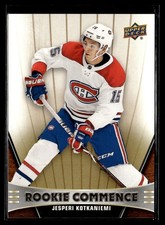 2018-19 Upper Deck Rookie Commence Jesperi Kotkaniemi Rookie Montreal Canadiens