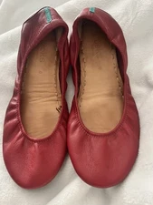 Tieks By Gavrieli Red Slip On Leather Ballet Flats Size 8