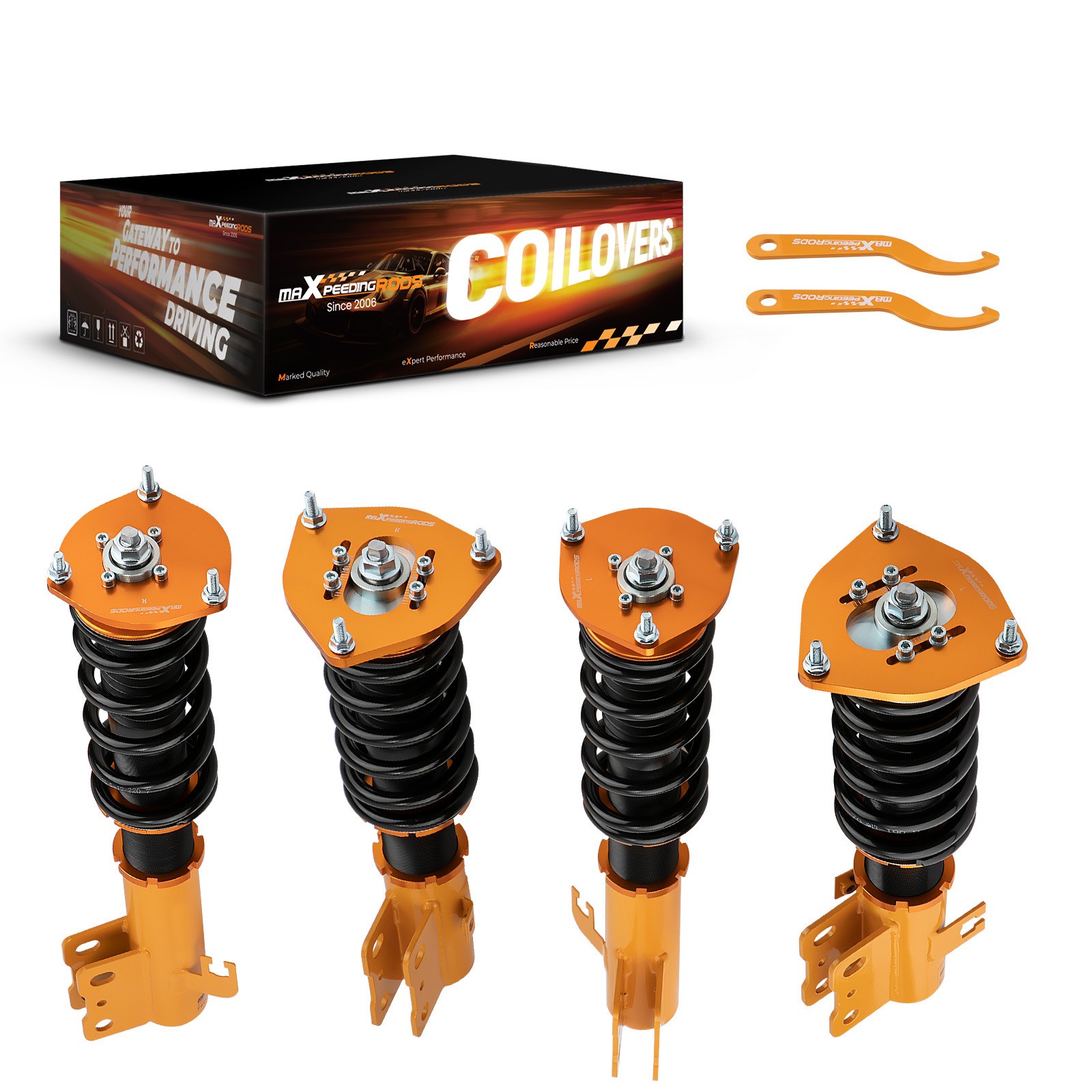 Racing Coilover Kit For Subaru Forester 1998-2002 Adj. Height Lowering Strut