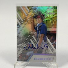 Abraham Gutierrez 2017 Panini Elite Extra Edition Auto #127 ATL Braves NM Card
