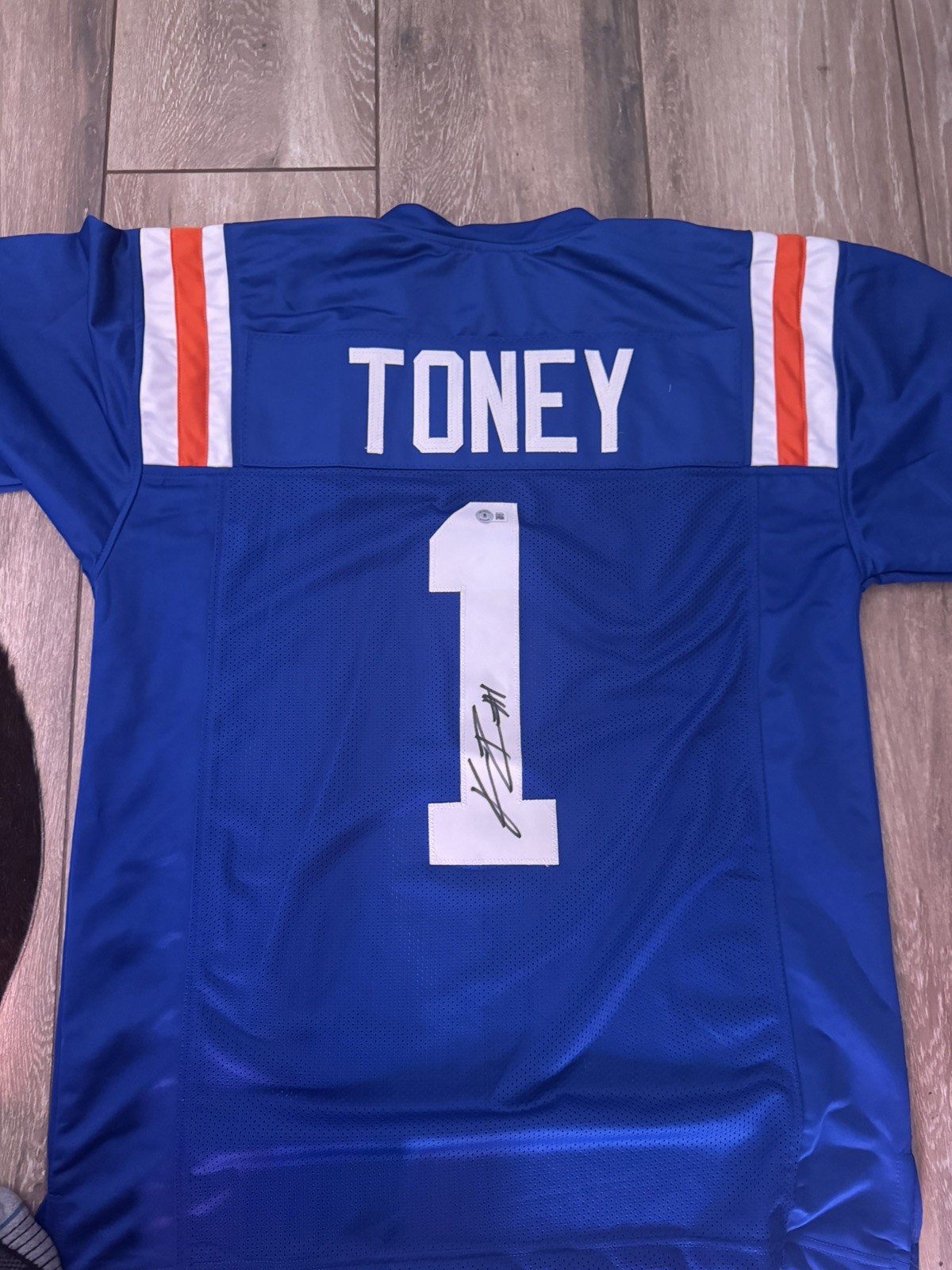 Kadarius Toney Autographed Signed Florida Gators Jersey Blue (Beckett) W.R 