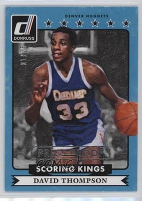2014 Panini Donruss Scoring Kings Press Proof Silver 1/25 David Thompson HOF un2