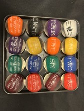 Vintage Thomas Billiard Ball Set. Clear. Made In USA. NICE     