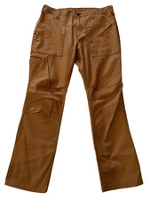  60 Carhartt Men's Relaxed Fit Twill 5 Pocket Pants-Brown-34W x 30L - New Tags
