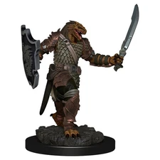 Female Dragonborn Paladin Premium painted D&D Miniature Dungeons Dragons fighter