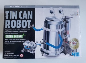 Tin Can Robot fun science project kit from Green Science - NIB