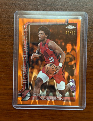 Topps 2025-26 Topps Chrome Update Scoot Henderson Trail Blazers #85 /25