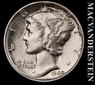 1940 Mercury Dime- Silver- Scarce High Grade Luster- No Reserve #L6898