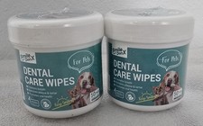 Smile DenX Pet Dental Care Wipes 50 Count Lot of 2 Total 100 Wipes EXP 2028