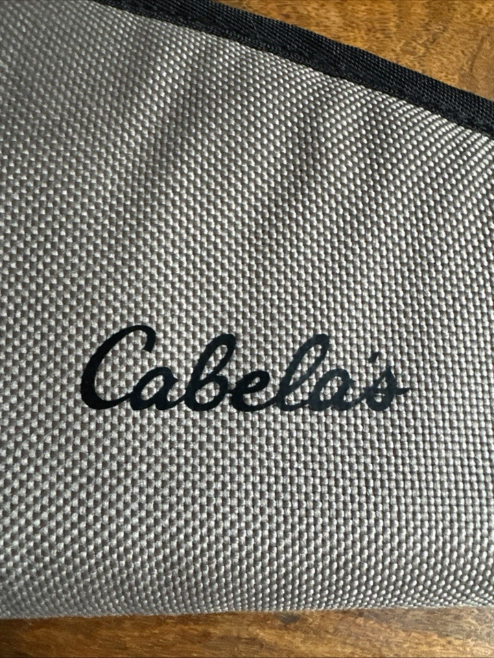 Estuche Revólver Pistola Pistola Pistola Cremallera Cabela Acolchado Suave 10.5" x 6" Bordado Foto 2 de 4