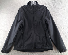 Under Armour Infrared Storm Jacket Womens Medium Black Full Zip Spell Out UA