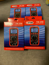 4 x TIS 258 Digital Multimeter - Voltage / Current / Resistance / Temperature