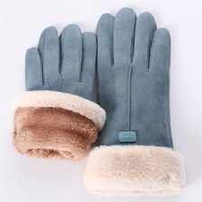 New Fashion Women Gloves Autumn Winter Cute Furry Warm Mitts Full Finger Mittens