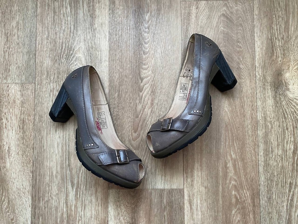 Vintage Dr Martens Latoya Grey Leather EU 42 UK 8 Peeptoe Heels | eBay Vintage Dr Martens Latoya Grey Leather EU 42 UK 8 Peeptoe Heels | eBay