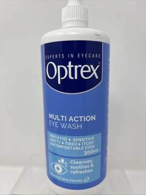 Optrex Multi Action Eye Wash 300ml for Refreshing Eyes and Eye Bath