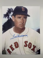 Autographed Ted Williams Signed 8x10 Photo w/COA Boston Red Sox