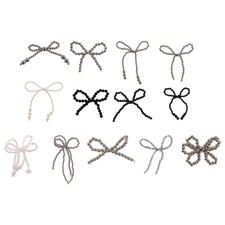 Elegant Handmade Beaded Embellished Bowknot Fashion Beaded Bowknot Jewelry Part