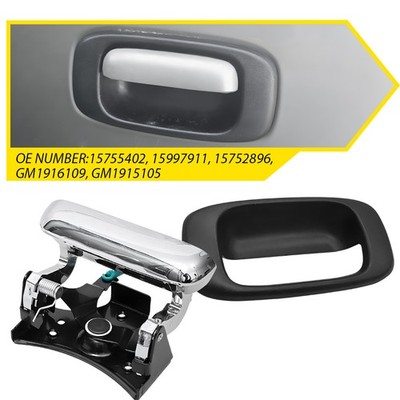 New Black Tailgate Handle With Bezel Set For 99-07 Silverado Sierra GM1915105 N