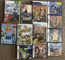 Zelda Breath of the Wild Nintendo Switch + Huge 11 Game Lot - Wii DS Xbox 360