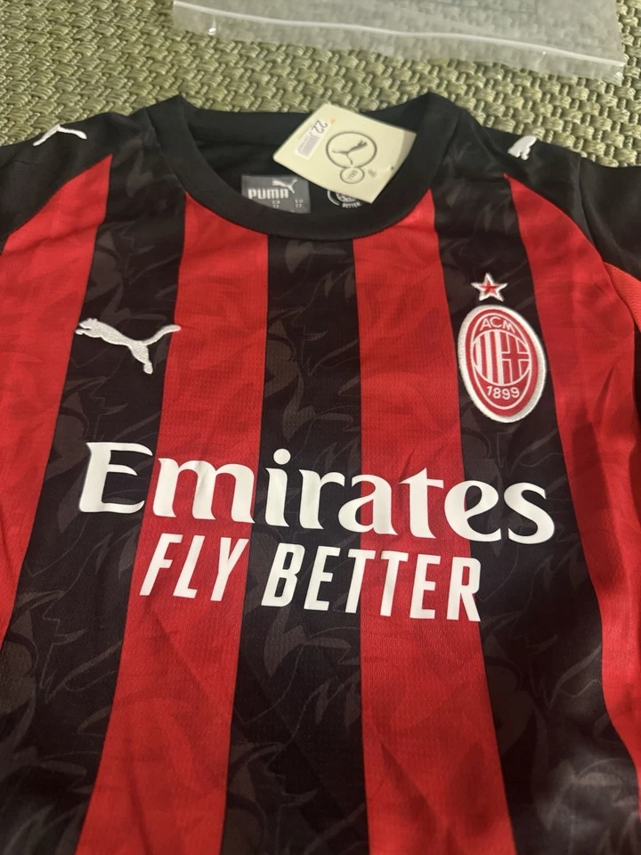 Completino Ac Milan Puma bambino ⚽ Maglia + pantaloncini 9-10 Anni 135-145 Cm - Immagine 2 di 4