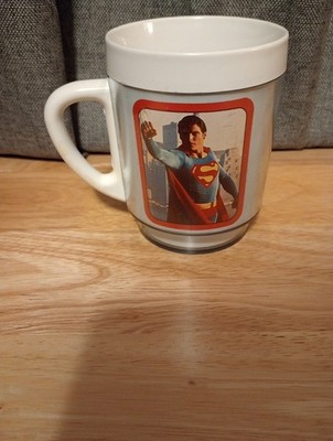 Vintage 1978 Superman Thermo serv Style insulated cup Dawn (c) Christopher Reeve