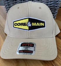 Core & Main Trucker Hat Embroidered Adjustable Strapback Otto Cap 19-251 OSFM