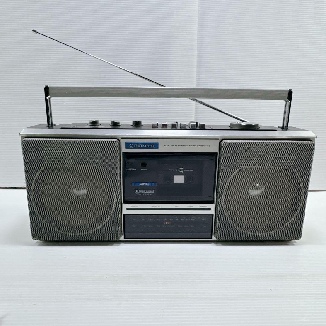 1981年製 PIONEER シングルラジカセ SK-350 日本製 動作確認済 Pioneer SK-350 Portable Stereo Radio Cassette AM/FM Boombox Made