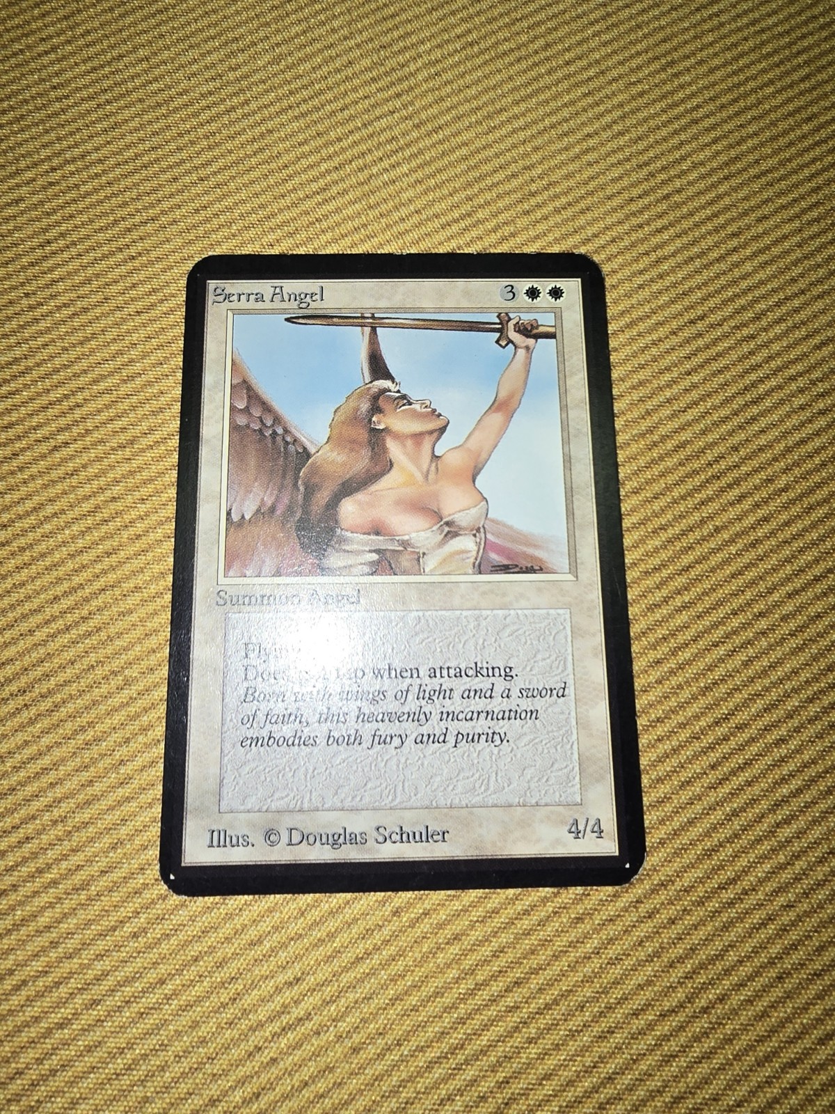 Magic The Gathering Alpha Serra Angel Good Condition