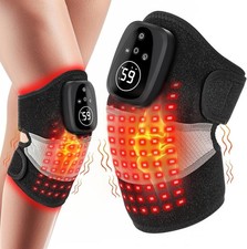 Red Light Therapy Knee Brace for Pain Relief, 3-in-1 Knee Massager with Heat ...