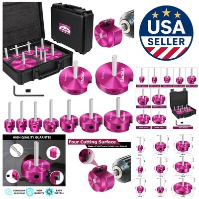 Durable PVC Fitting Saver Tool Kit: 9-Piece Reamer Set for Plumbing Mastery