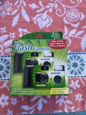 Fujifilm Quicksnap Flash Cameras Single Use 27 Exposures EXP 2025-09, 2 PACK