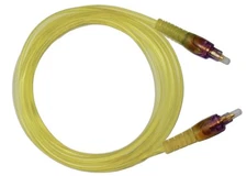 Yellow Transparent Optical Fiber Digital Audio Cable Optic 6.7ft (US Seller)
