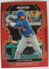 2022 Panini Prizm Draft Picks Jud Fabian RED MOJO Prizm Base #PDP67