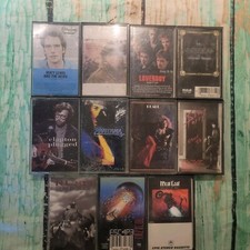 Lot of 11 Classic Rock Cassette Tapes Meat Loaf, Rush, Janis Joplin, Santana