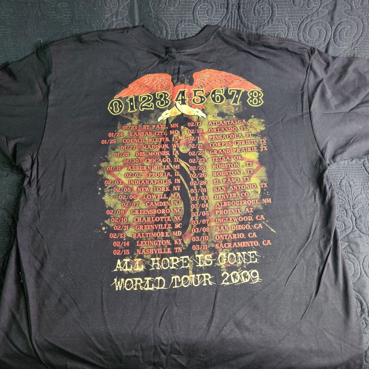 Vintage Slipknot Deadstock All Hope Is Gone Tour 2009 Concert T