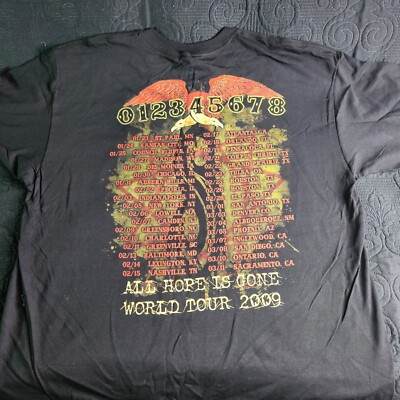 Vintage Slipknot Deadstock All Hope Is Gone Tour 2009 Concert T