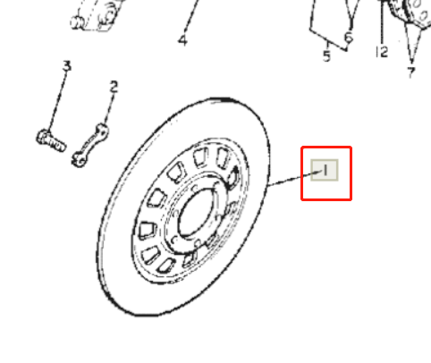267mm Front Brake Disc Rotor For Yamaha XS400 77-1981 XS400 S/SE 80-81 SR500 - Picture 2 of 7