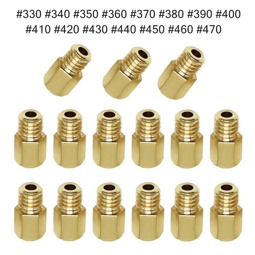 Per Mikuni VM TMX Moto Carburatore Ugelli Principali Set #330-#390 #400-#470 - Foto 2 di 6