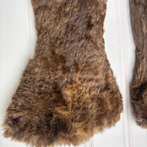 Antique Fur and Leather Gloves Wilson Bro's England size 9 - Picture 2 of 13