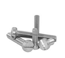 VITI TAGLIO CACCIAVITE INOX M2 M2,5 M3 M4 M5 M6 TESTA CILINDRICA PIATTA UNI 6107