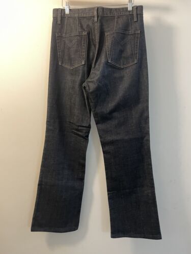 Pantalones de mezclilla Marc Jacobs Brooke 006 azul oscuro lavado algodón altura pierna recta 29 31 - Imagen 3 de 8