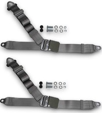 Safety Belt Strap Dreipunkt Chrome Gray for Alfa Romeo Spider Set