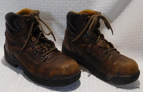 Timberland Pro Womans Brown Steel Toe Knit High Top Work Safety Shoes Size 7 M - Picture 4 of 12