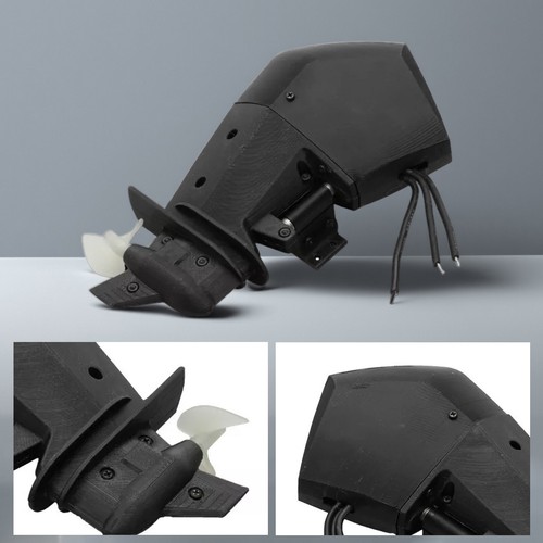 3D Printed Shell RC Boat Outboard Motor External Engine for DIY Small-scale ShOX - Picture 3 of 14