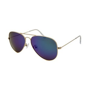 aqs mirrored unisex aviator sunglasses