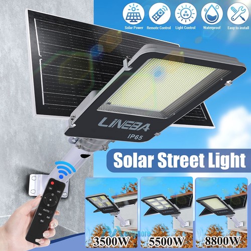 Solar Wall Light Pathway Motion Sensor 11000W LED Bulb IP66 Outdoor Super Bright - Picture 3 of 183