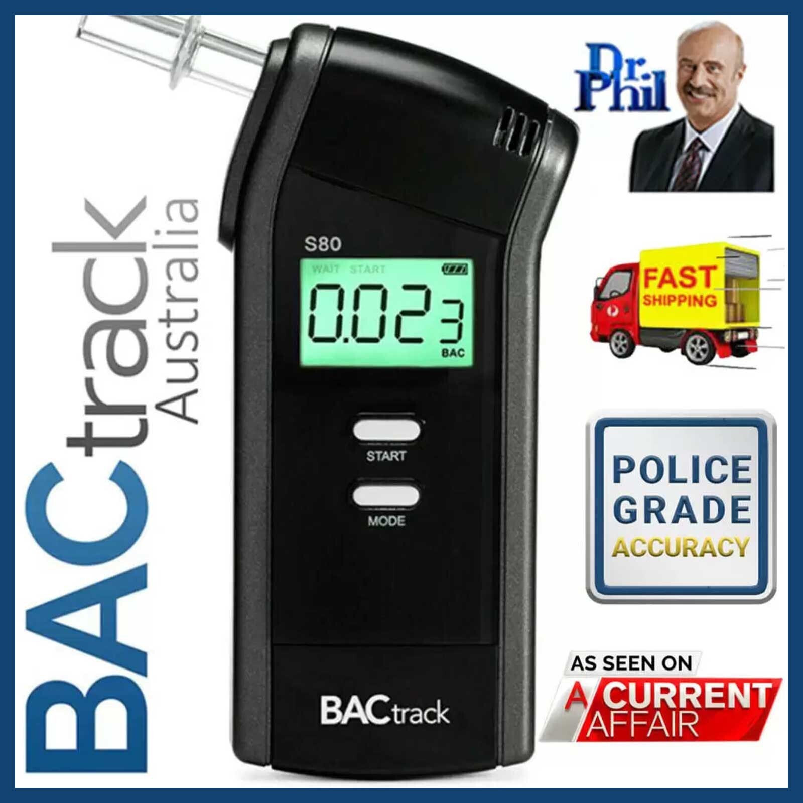 Alcohol Breath Breathalyser Testing Professional Fuel Cell BACtrack S80 Pro Gen1