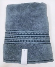 NEW HOTEL TWENTY ONE DENIM BLUE FLUFFY PLUSH SMOKE BATH,BEACH TOWEL-FROM TURKEY